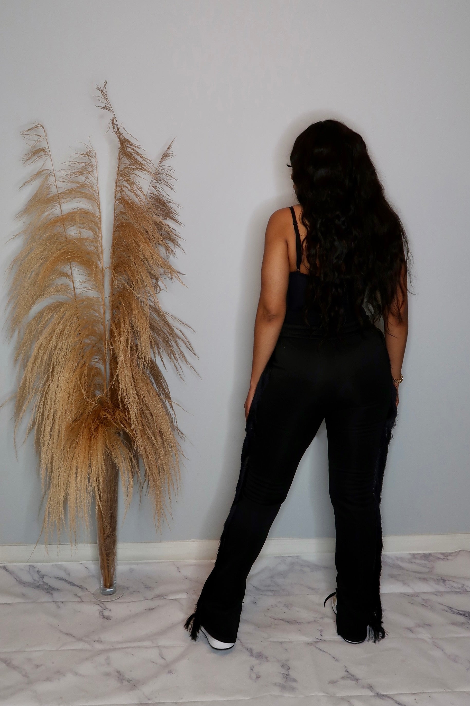 Joggers store with fringe